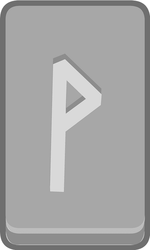 Grey rectangle outlined rune