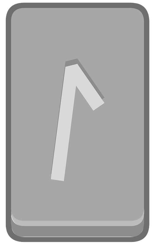 Grey rectangle outlined rune
