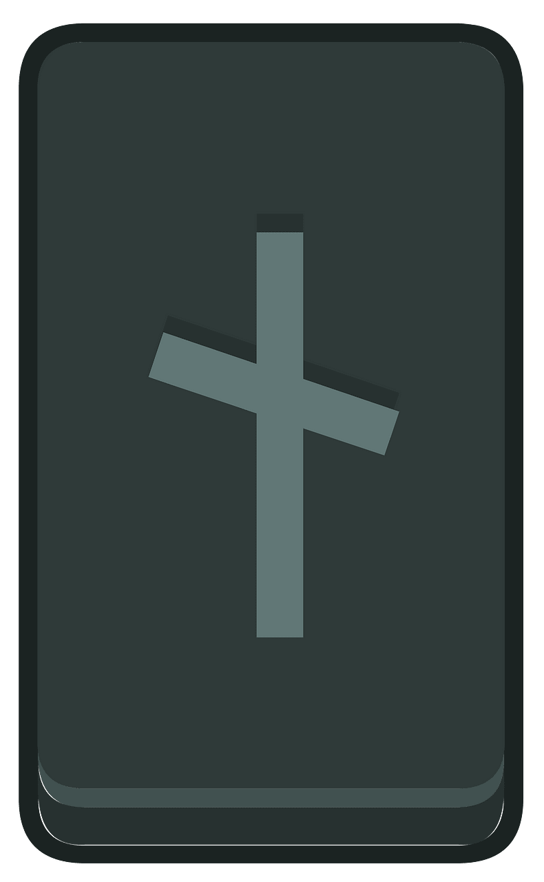 Black rectangle outlined rune