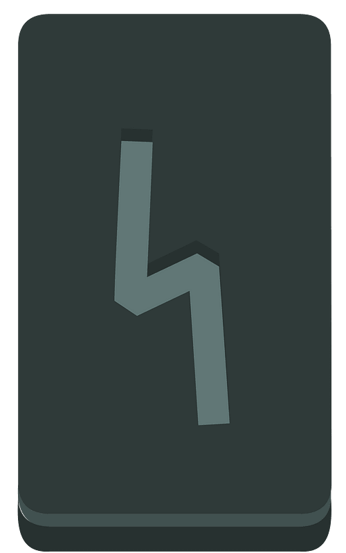 Black rectangle rune