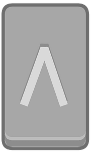Grey rectangle outlined rune