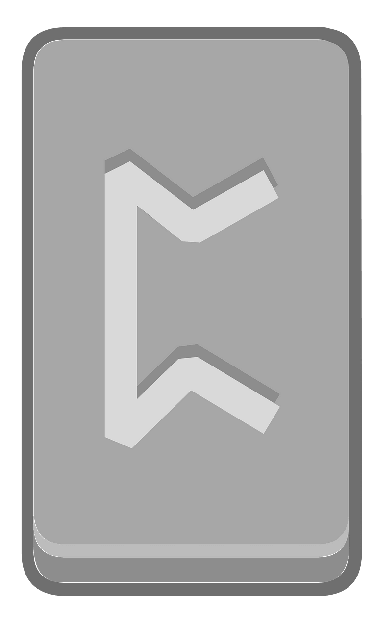 Grey rectangle outlined rune
