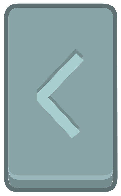 Blue rectangle outlined rune