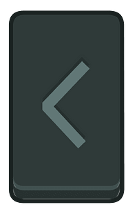 Black rectangle outlined rune