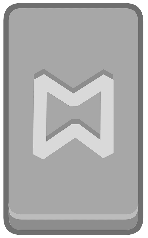 Grey rectangle outlined rune