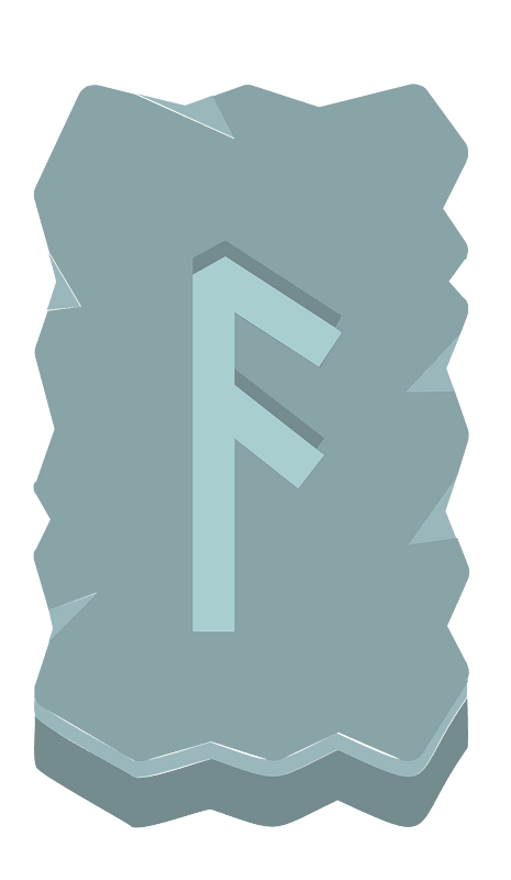 Blue rough rectangle rune