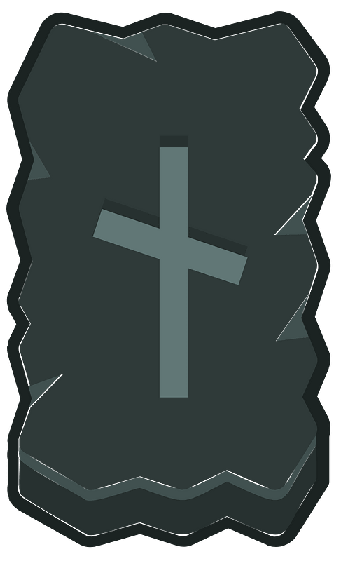 Black rough rectangle outlined rune