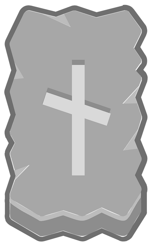 Grey rough rectangle outlined rune