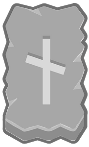 Grey rough rectangle outlined rune