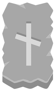 Grey rough rectangle rune