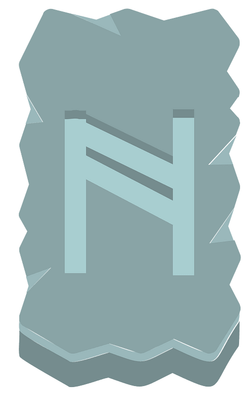 Blue rough rectangle rune