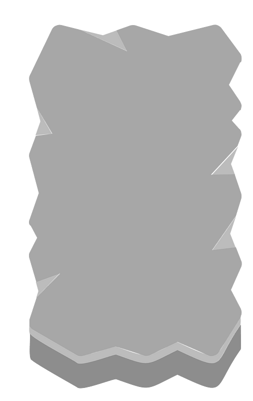 Grey rough rectangle rune
