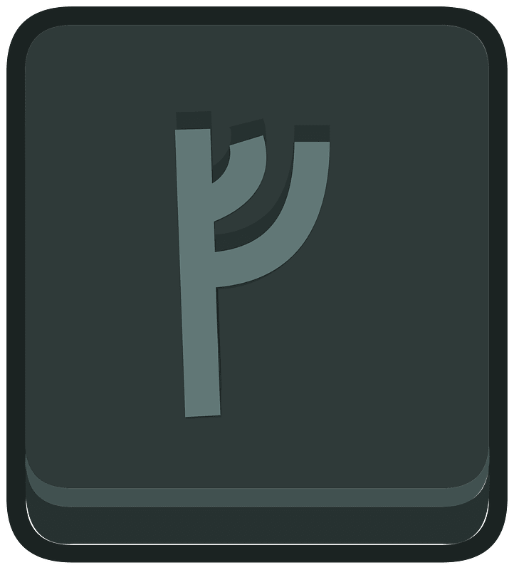 Black square outlined runes
