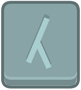 Blue square outlined runes