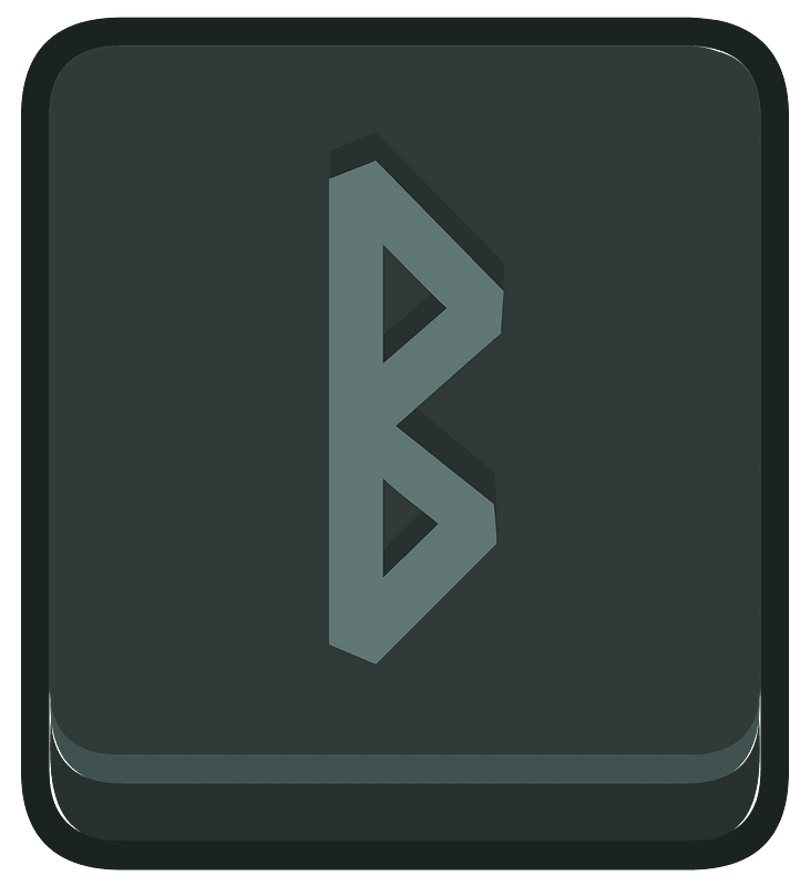 Black square outlined runes
