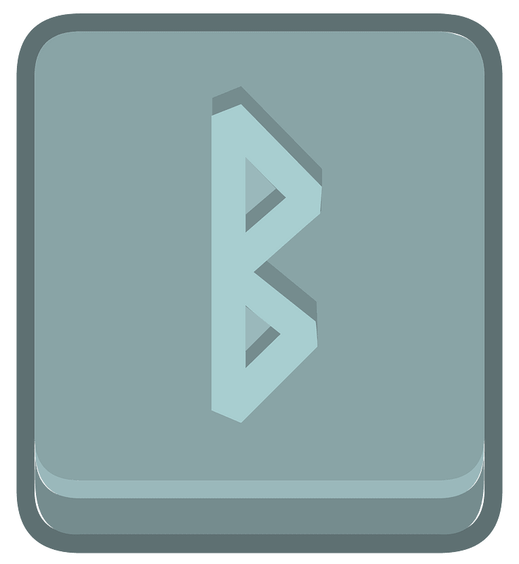 Blue square outlined runes