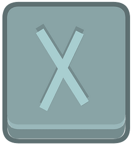 Blue square outlined runes