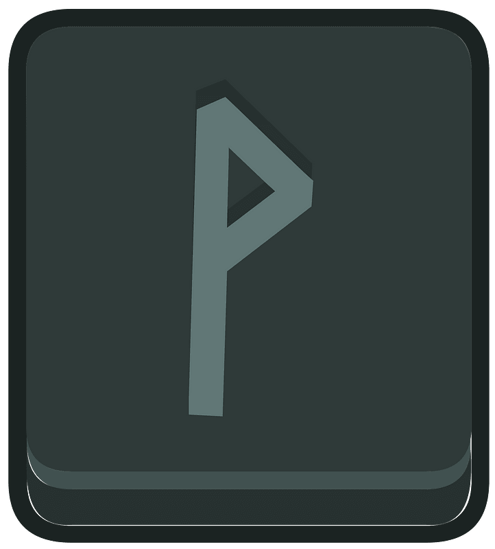 Black square outlined runes