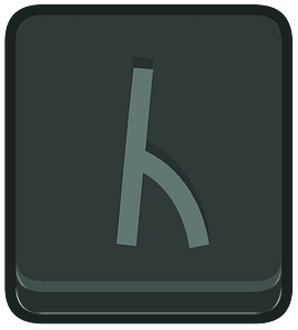 Black square outlined runes