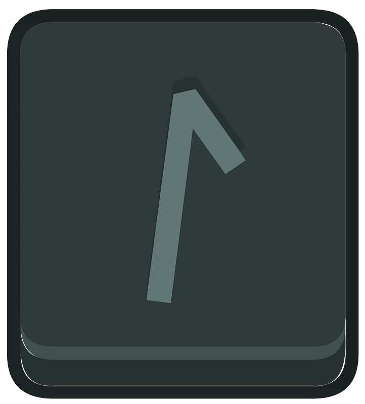 Black square outlined runes