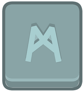 Blue square outlined runes