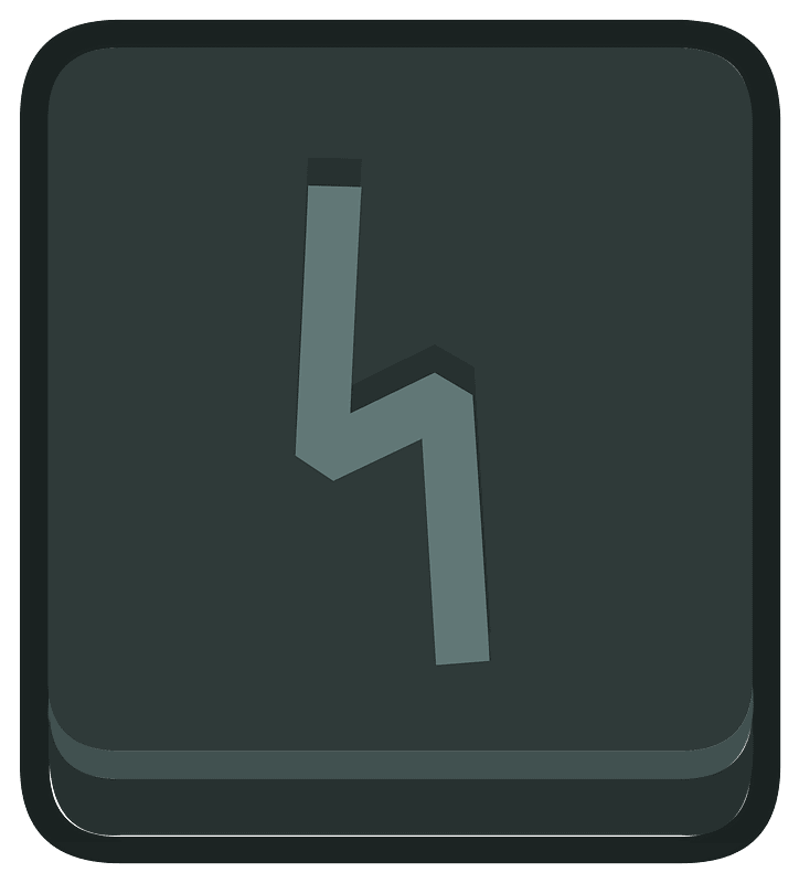 Black square outlined runes
