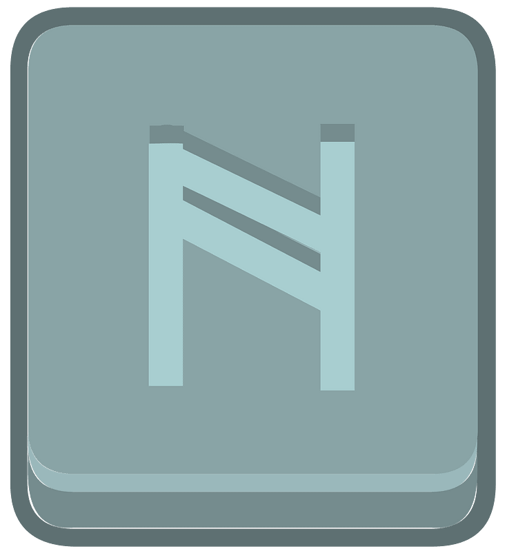 Blue square outlined runes