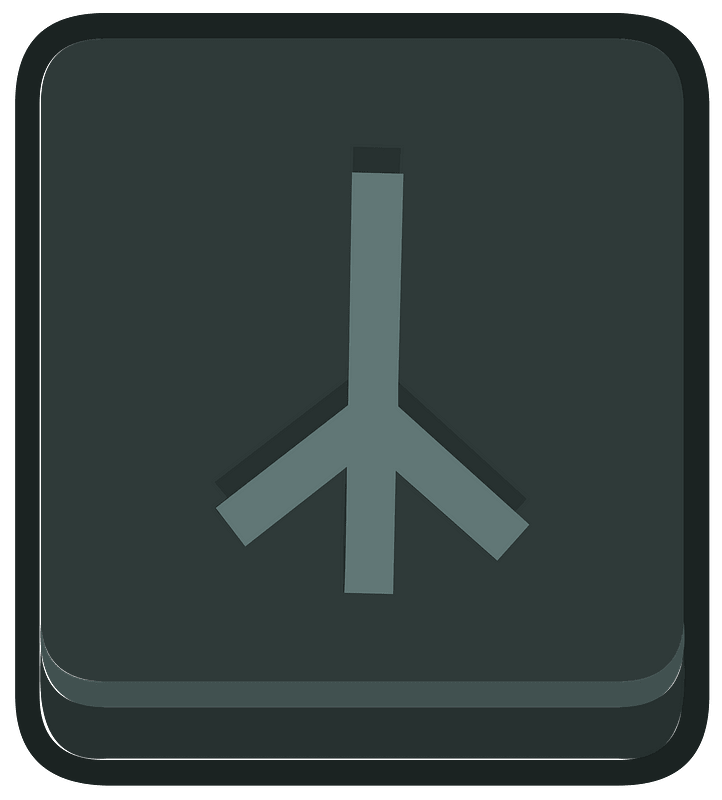 Black square outlined runes