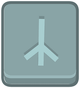 Blue square outlined runes