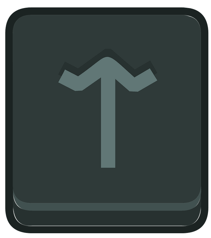 Black square outlined runes