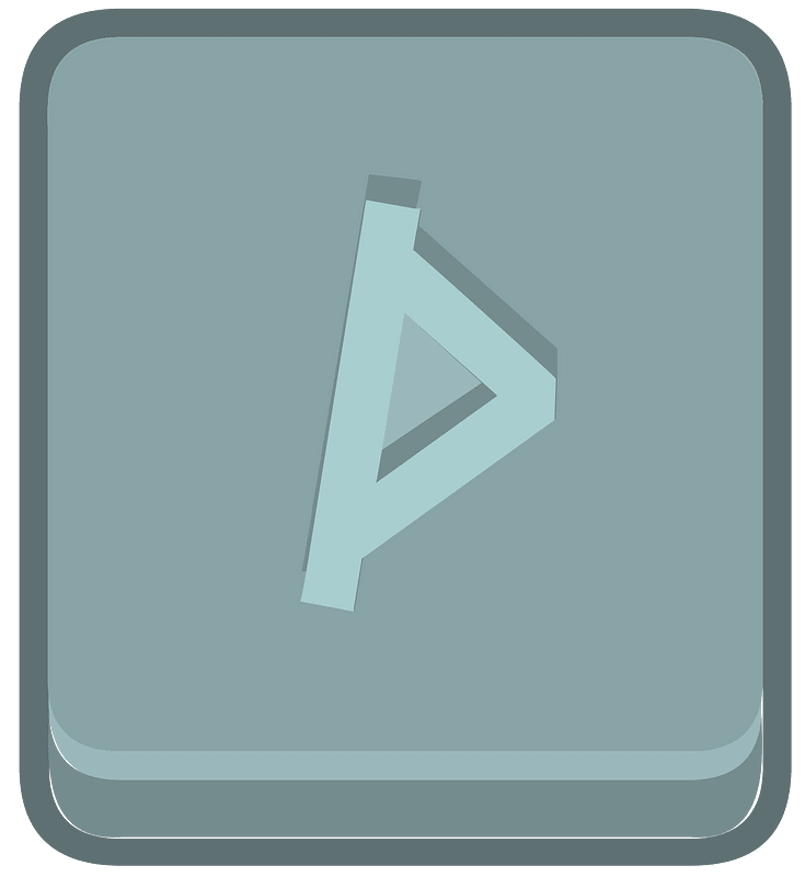 Blue square outlined runes