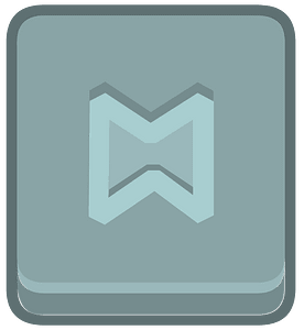 Blue square outlined runes