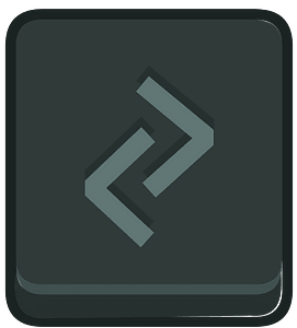 Black square outlined runes