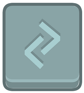 Blue square outlined runes