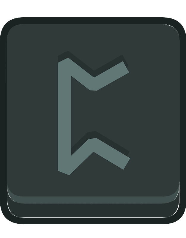 Black square outlined runes