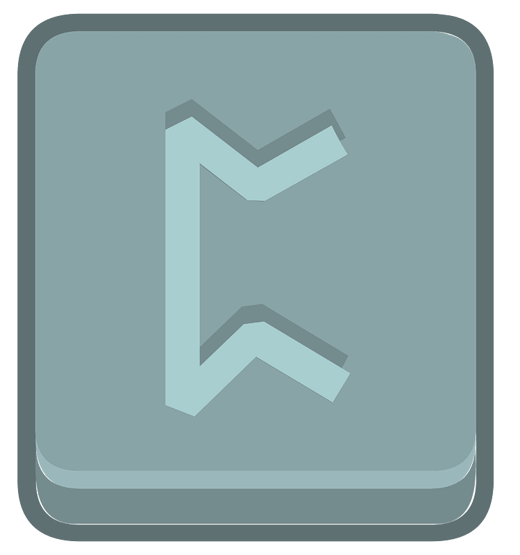 Blue square outlined runes