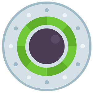 Round shield 01-04 green