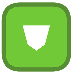 Rounded shield 02-01 green
