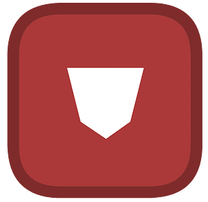 Rounded shield 02-04 red