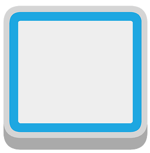 Blue ui buttons 08-15 square frame