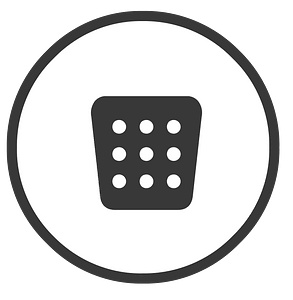 Round dark line ui button 05-34 app menu