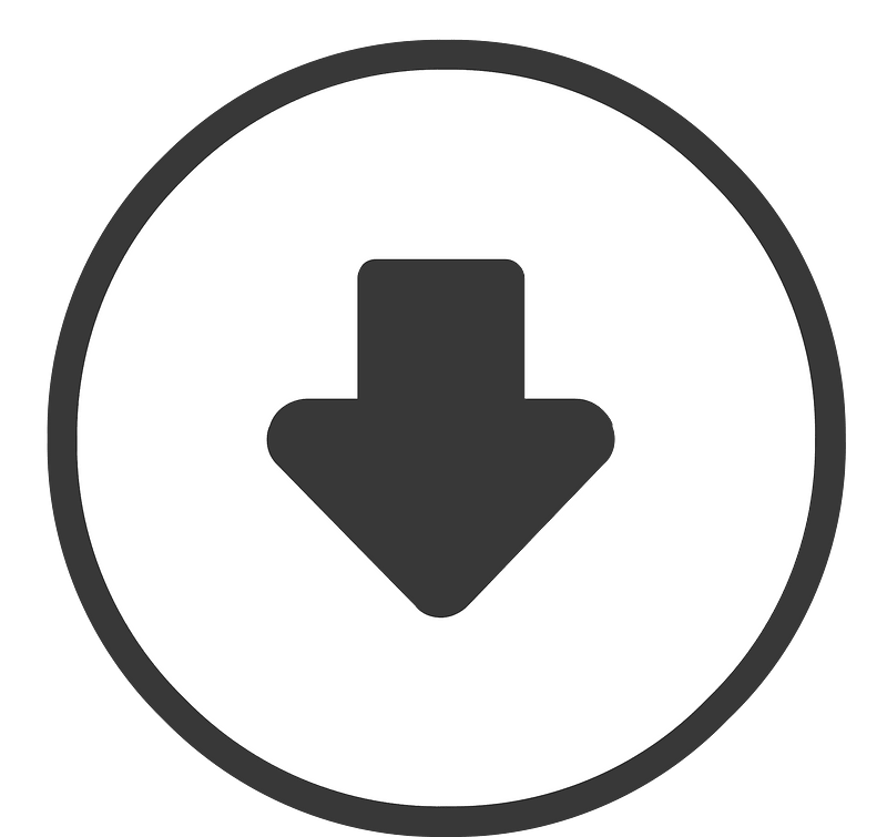 Round dark line ui button 05-14 down