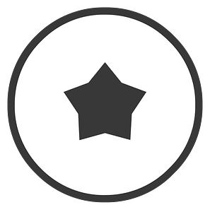 Round dark line ui button 05-15 favorite