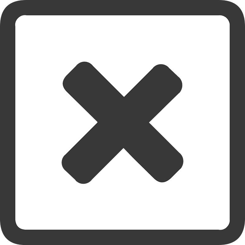 Square dark line ui button 05-30 cancel
