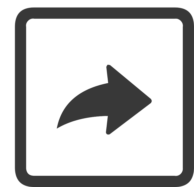 Square dark line ui button 05-23 forward