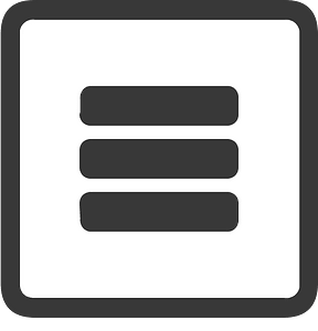 Square dark line ui button 05-28 menu