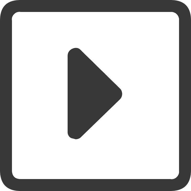 Square dark line ui button 05-07 play