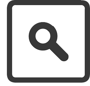 Square dark line ui button 05-27 search