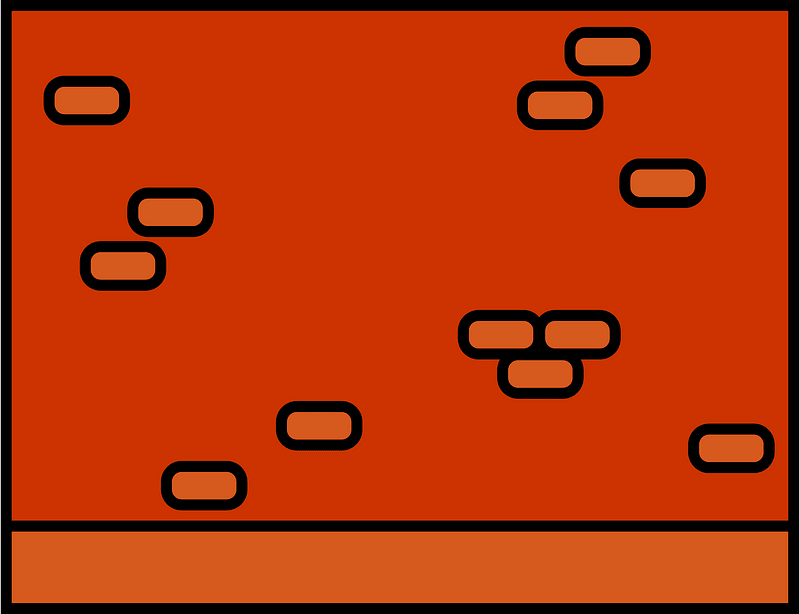 Dark orange brick wall