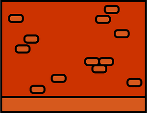 Dark orange brick wall